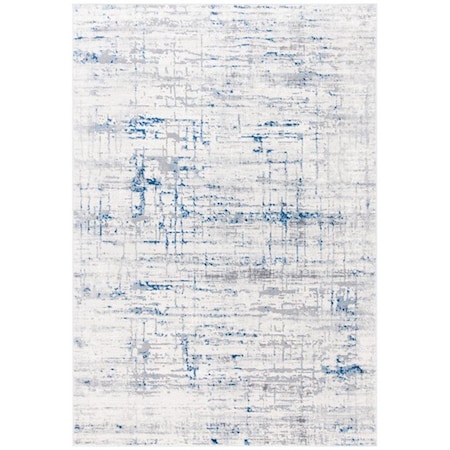 Safavieh 6 ft. 7 in. x 6 ft. 7 in. Amelia Contemporary Square Power Loomed Rug - Ivory & Blue ALA475A-7SQ